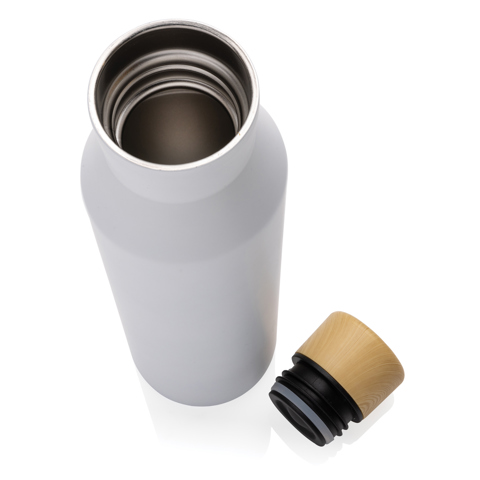 Gaia RCS certificeret vakuumflaske i genanvendt rustfrit stå, sort-Hvid