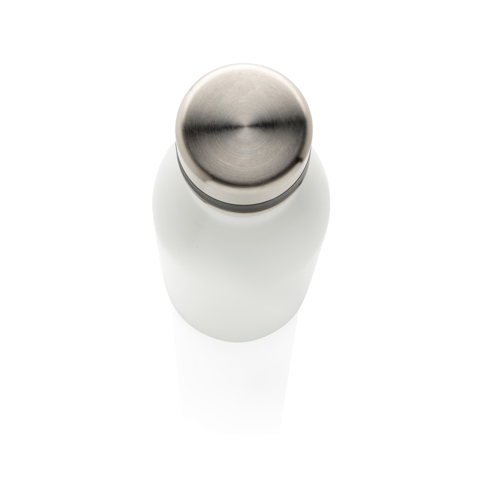 Deluxe rustfrit stål vandflaske i RCS Genanvendt-Hvid