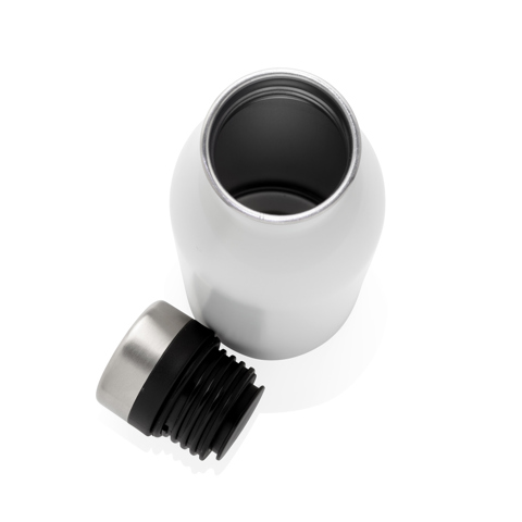 Deluxe rustfrit stål vandflaske i RCS Genanvendt-Hvid