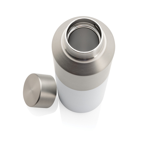 Fluid RCS certificeret 600ML vandflaske af genanvendt stål-Hvid