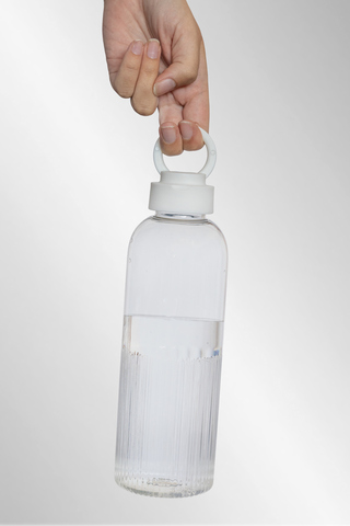 Ripple RCS RPET Lækagesikker vandflaske med håndtag 750 ML-Hvid