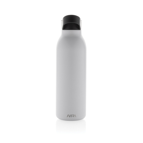 Avira Ara RCS Re-steel fliptop vandflaske 500 ML-Hvid