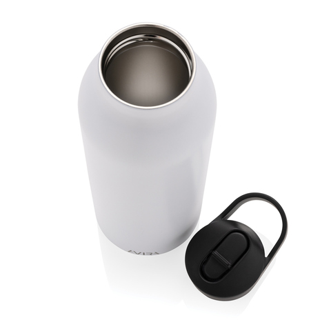 Avira Ara RCS Re-steel fliptop vandflaske 500 ML-Hvid