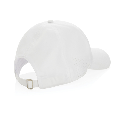 Impact AWARE™ RPET 6 panel sports cap-Hvid