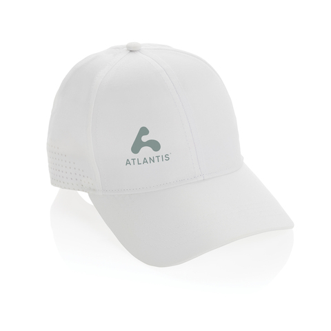 Impact AWARE™ RPET 6 panel sports cap-Hvid
