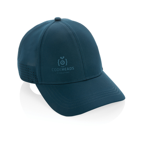 Impact AWARE™ RPET 6 panel sports cap-Marineblå