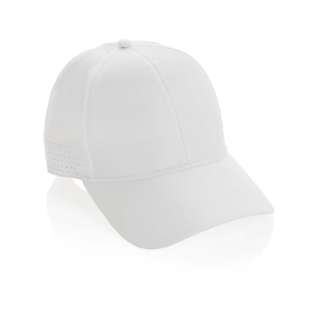 Impact AWARE™ RPET 6 panel sports cap-Hvid