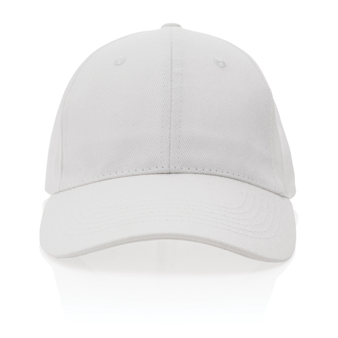 Impact Cap med 6 paneler samt AWARE™ - Genanvendt Bomuld (280g)-Hvid