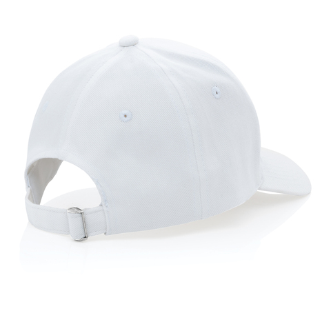 Impact Cap med 6 paneler samt AWARE™ - Genanvendt Bomuld (280g)-Hvid