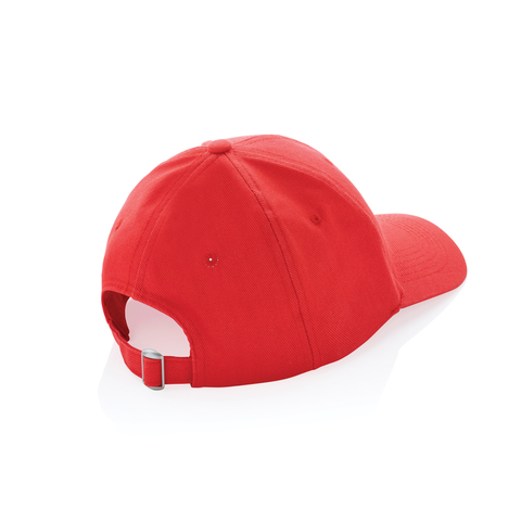 Impact Cap med 6 paneler samt AWARE™ - Genanvendt Bomuld (280g)-Neon Rød