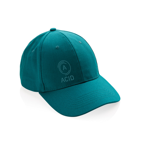 Impact Cap med 6 paneler samt AWARE™ - Genanvendt Bomuld (280g)-Turkis