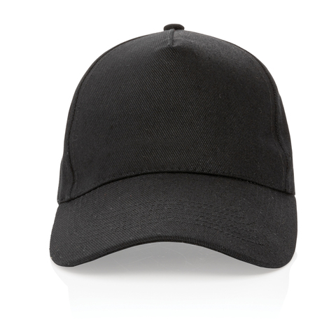 Impact Cap med 5 paneler samt AWARE™ - Genanvendt Bomuld (280g)-Sort