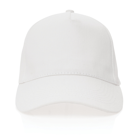 Impact Cap med 5 paneler samt AWARE™ - Genanvendt Bomuld (280g)-Hvid