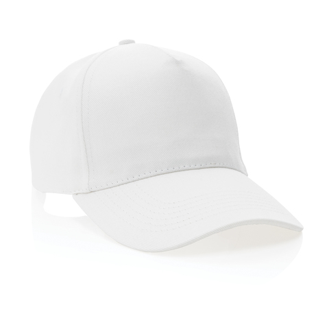 Impact Cap med 5 paneler samt AWARE™ - Genanvendt Bomuld (280g)-Hvid