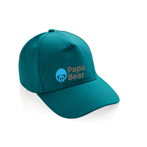 Impact Cap med 5 paneler samt AWARE™ - Genanvendt Bomuld (280g)-Turkis