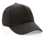 Impact Cap med 5 paneler samt AWARE™ - Genanvendt Bomuld (280g) - Sort