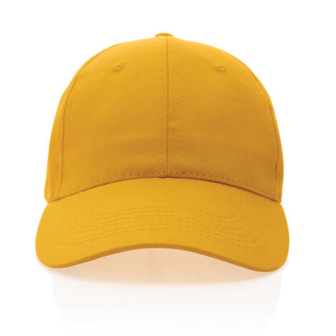 Impact Cap med 6 paneler samt AWARE™ - Genanvendt Bomuld (190g)-Gul
