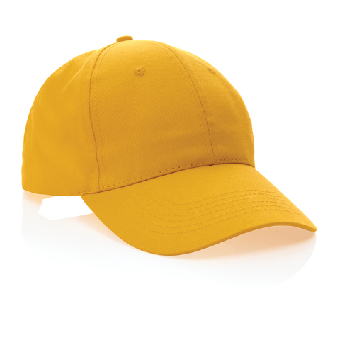 Impact Cap med 6 paneler samt AWARE™ - Genanvendt Bomuld (190g)-Gul