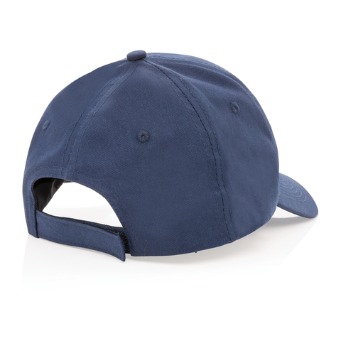 Impact Cap med 6 paneler samt AWARE™ - Genanvendt Bomuld (190g)-Marineblå