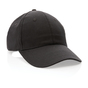 Impact Cap med 6 paneler samt AWARE™ - Genanvendt Bomuld (190g) - Sort