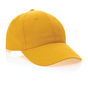 Impact Cap med 6 paneler samt AWARE™ - Genanvendt Bomuld (190g) - Gul