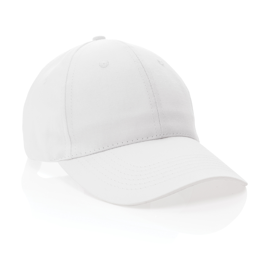 Impact Cap med 6 paneler samt AWARE™ - Genanvendt Bomuld (190g)-Hvid
