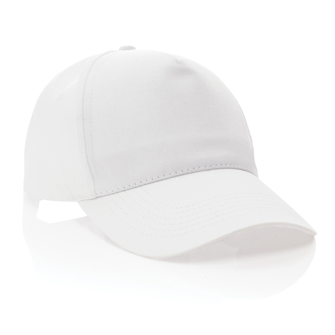 Impact Cap med 5 paneler samt AWARE™ - Genanvendt Bomuld (190g)-Hvid