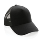 Impact AWARE™ Trucker Cap med 5 paneler - Genanvendt Bomuld - Sort