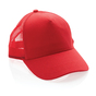 Impact AWARE™ Trucker Cap med 5 paneler - Genanvendt Bomuld - Rød