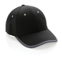 Impact AWARE™ Cap med 6 paneler - Genanvendt Bomuld - Sort