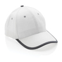 Impact AWARE™ Cap med 6 paneler - Genanvendt Bomuld - Hvid