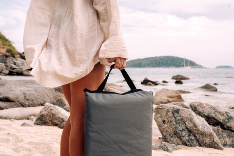 Impact Aware™ RPET foldbart quiltet picnictæppe-Grå