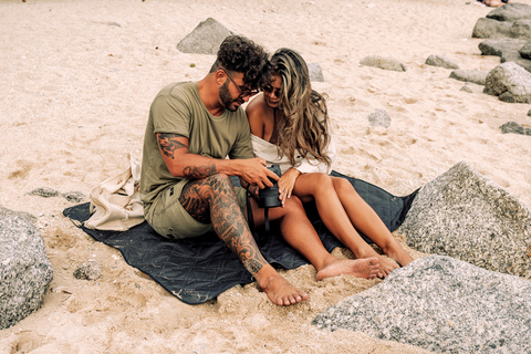 Impact Aware™ RPET foldbart quiltet picnictæppe-Navy