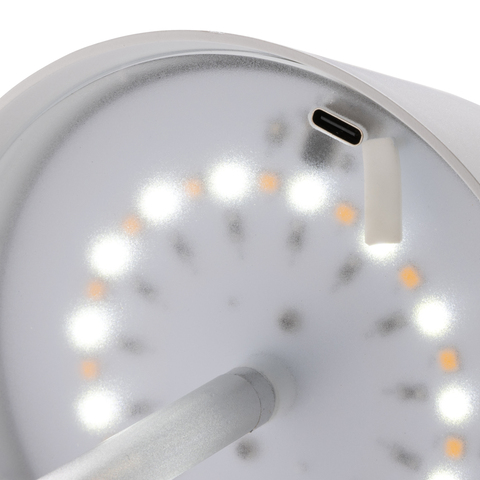 Pure Glow USB-opladelig bordlampe af RCS genanvendt plast-Hvid