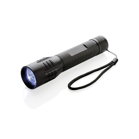 3W stor CREE lygte, sort-