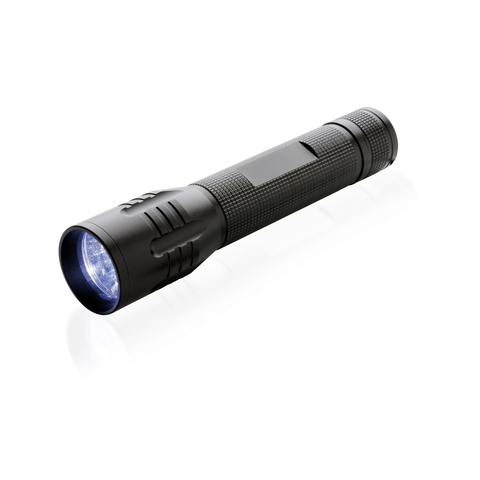 3W stor CREE lygte, sort-