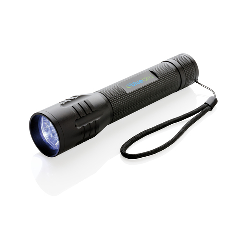 3W stor CREE lygte, sort-