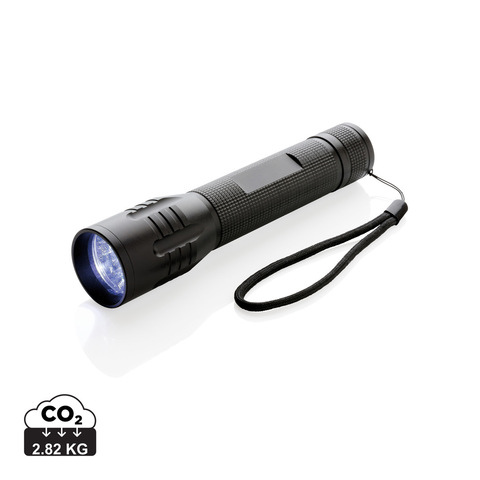 3W stor CREE lygte, sort-