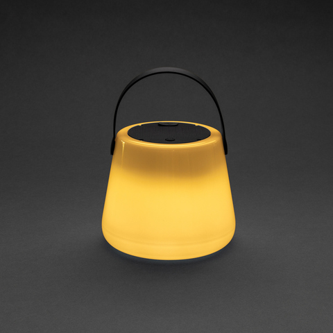 Solar Glow RCS genanvendt plast USB-opladelig udendørslampe-