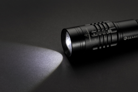 Gear X USB genopladelig lygte, sort-