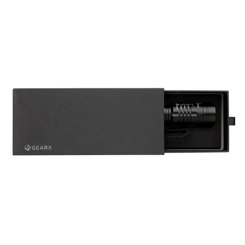 Gear X USB genopladelig lygte, sort