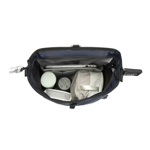 Urban vandafvisende tyverisikret rygsæk - rPet-Marineblå