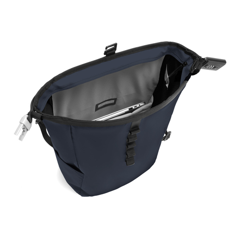 Urban vandafvisende tyverisikret rygsæk - rPet-Marineblå