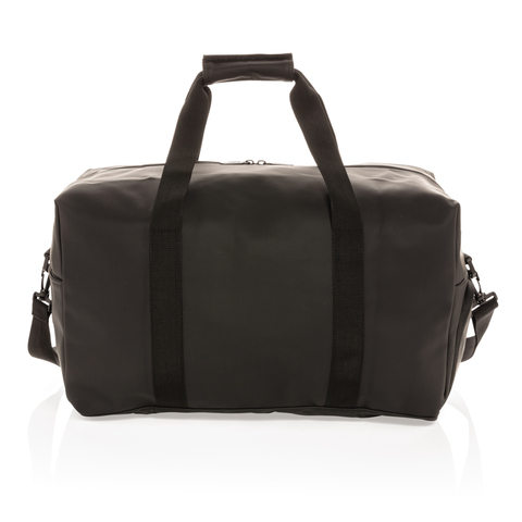 Blød PU Weekend Duffel Taske-Sort