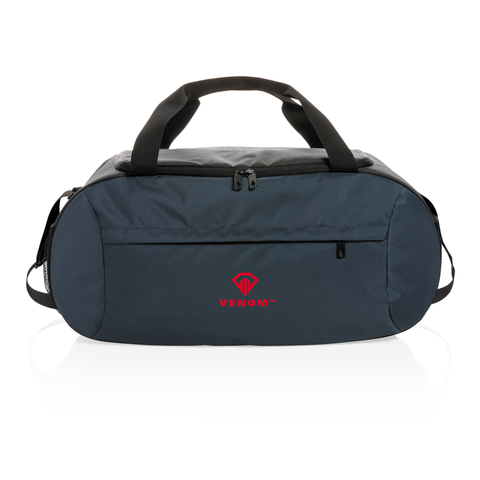 Impact AWARE™ RPET moderne sports duffle - BSCI-Marineblå