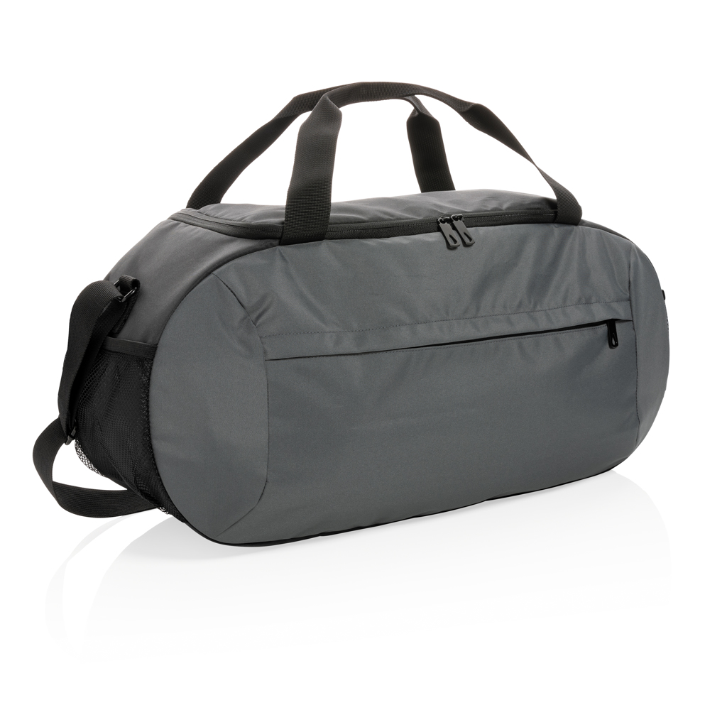 Impact AWARE™ RPET moderne sports duffle - BSCI-Grå