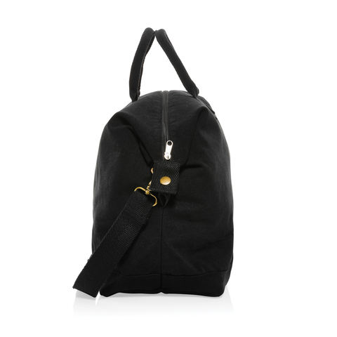 Kezar AWARE™ Genanvendt lærred deluxe weekendtaske-Sort