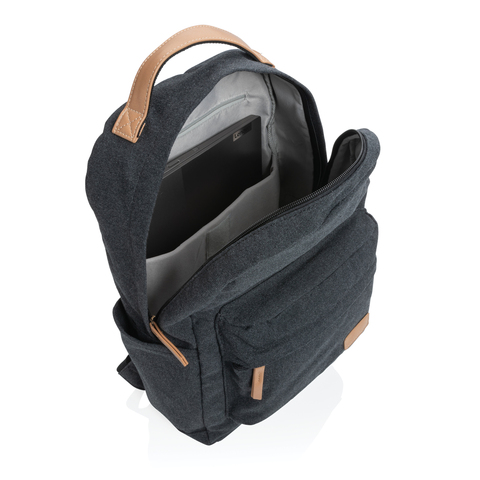 Impact AWARE™ 16 oz. rygsæk i  genanvendt canvas-Sort