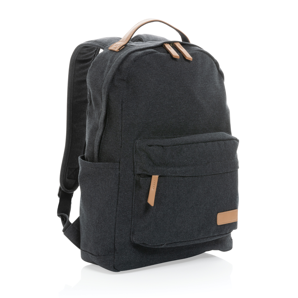 Impact AWARE™ 16 oz. rygsæk i  genanvendt canvas-Sort