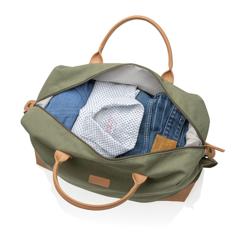 Impact AWARE™ 16 oz. stor weekend taske i canvas-Grøn